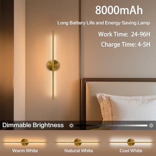 Rechargeable Wall Sconce Set of Two (2 Count)
