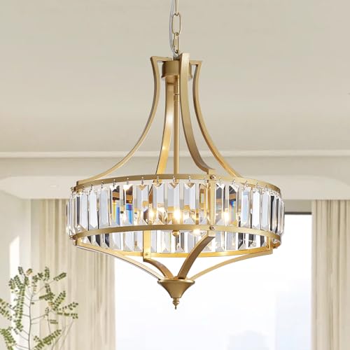 Modern Gold Crystal Chandeliers for Dining Room Pendant 4