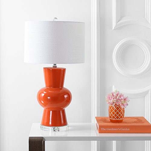 Julia Hourglass 28.5" Ceramic Bedside Table Lamp
