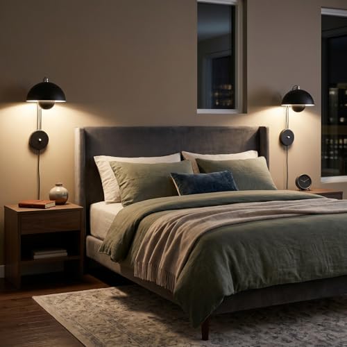 Mid Century Modern Bud Plug in Wall Sconces for Bedroom