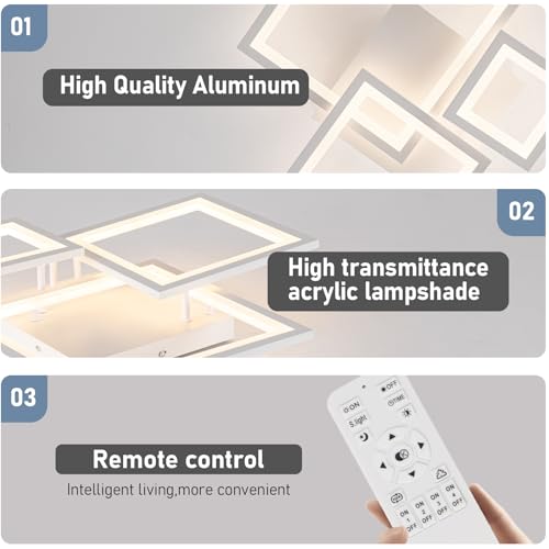 Modern White Led Ceiling Light 3