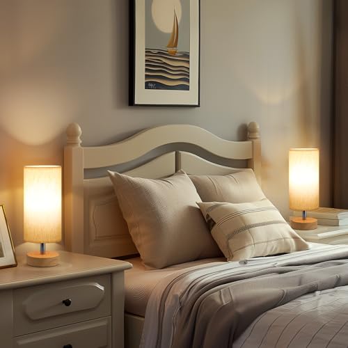 Table Lamps Set of 2 （Cream Shade (2 Count)