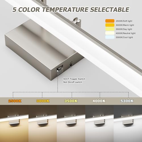 Brushed Nickel Vanity Light 31.5"