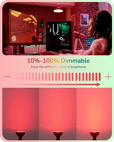 Halloween Red & Green PAR38 Flood LED Light Bulbs Dimmable 2 Pack (2 Count)