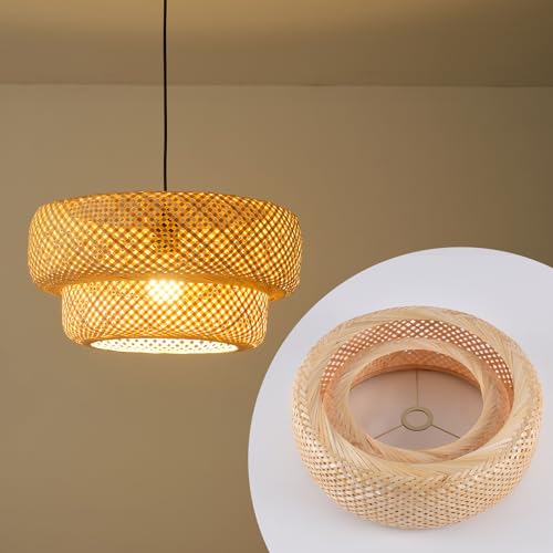 13.8" Bamboo Lamp Shade