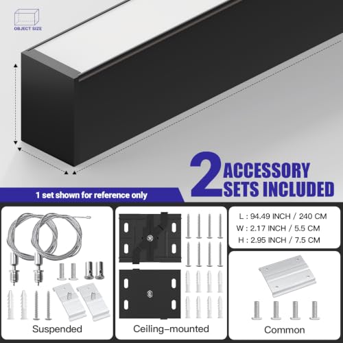 8FT LED Linear Light (2 Count)