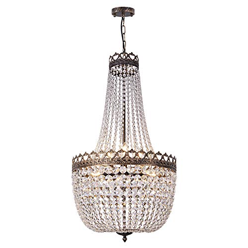 Crystal Chandelier 9 Lights French Empire Dining Room Chandeliers