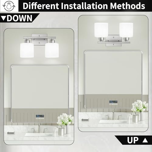 Brushed Nickel Bathroom Light
