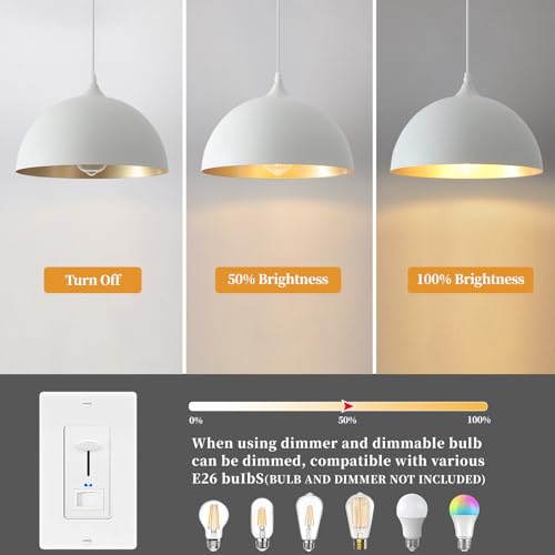 White Pendant Light (2 Count)