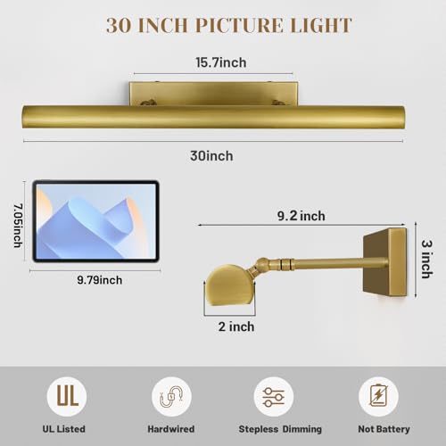 Brass Picture Lights for Wall