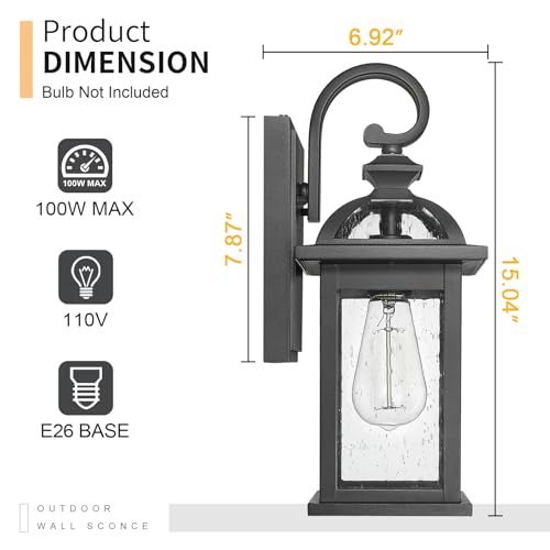 Dusk to Dawn Outdoor Lights Fixture Wall Mount