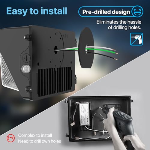 120W LED Wall Pack Light with Dusk