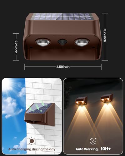 Brighter Solar Fence Lights (8 Count)