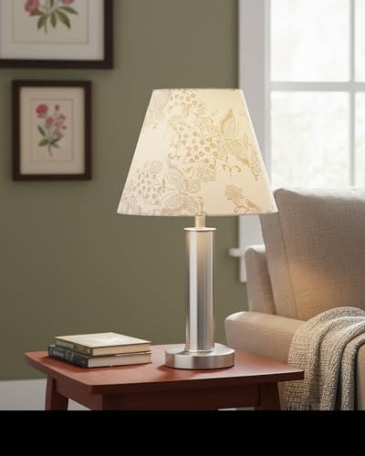 58903A Empire Uno Lamp Shade in Cream with Butterfly Pattern