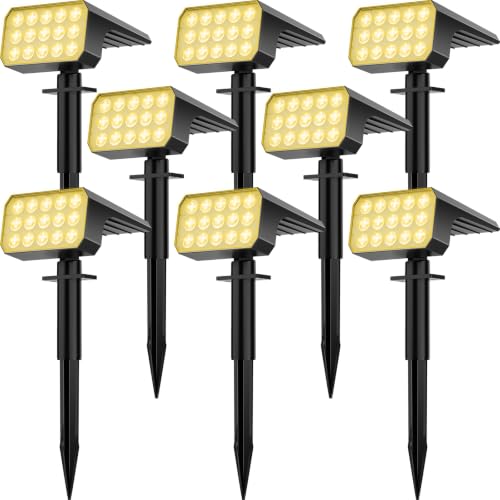 Solar Spot Lights Outdoor 8 Pack (8 Count)