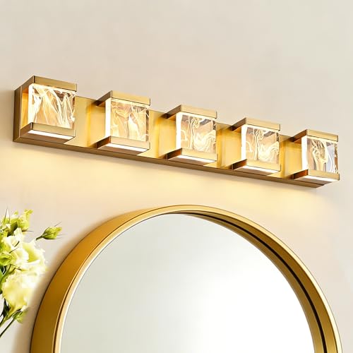 LED Bathroom Lighting Fixtures Over Mirror 25W 3000K Warm Lighting