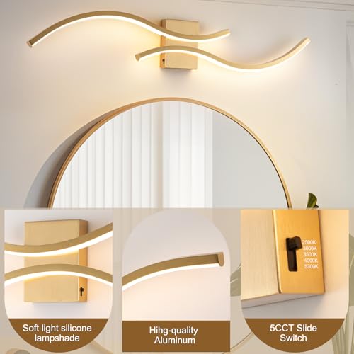 Gold Bathroom Vanity Light Fixture