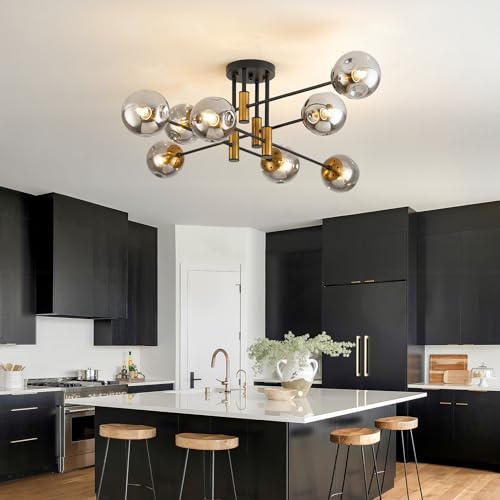8 Light Sputnik Ceiling Light Fixture