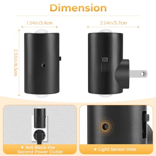 LED Night Lights Plug into Wall (4 Count)
