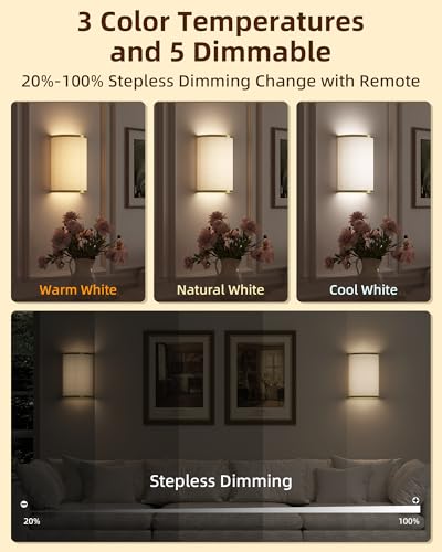 Battery Operated Wall Sconce (2 Count)