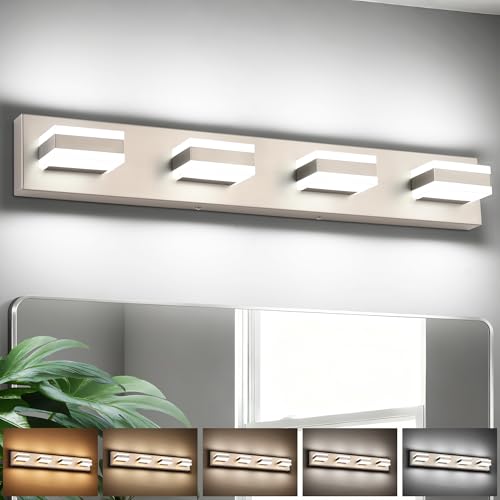 Bathroom Light Fixtures Brushed Nickel Vanity Lights for Bathroom Above Mirror