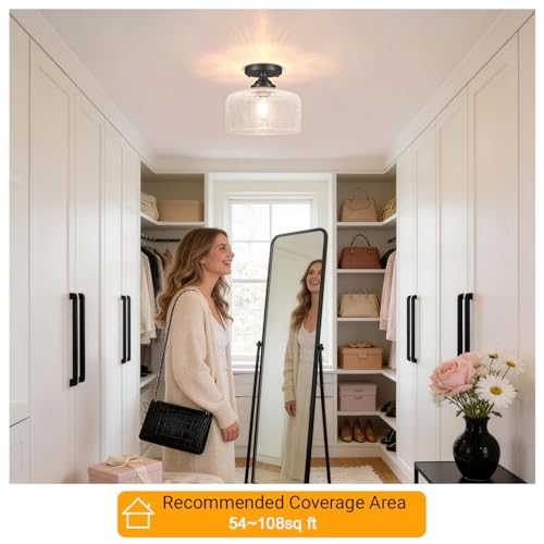 Small Semi Flush Mount Ceiling Light Fixture