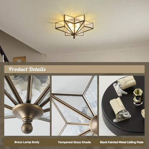 Star Vintage Bronze Ceiling Light