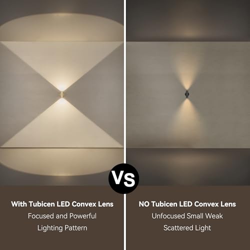 Indoor Wall Sconce Bright Up Down Movie Theater Wall Lights Gold