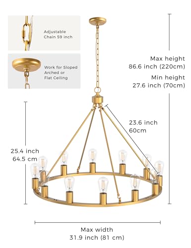 Wagon Wheel Chandelier