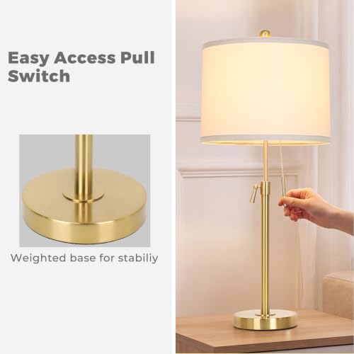 Gold Table Lamps Set of 2