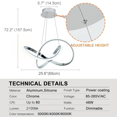 LED Chandelier Light Fixture