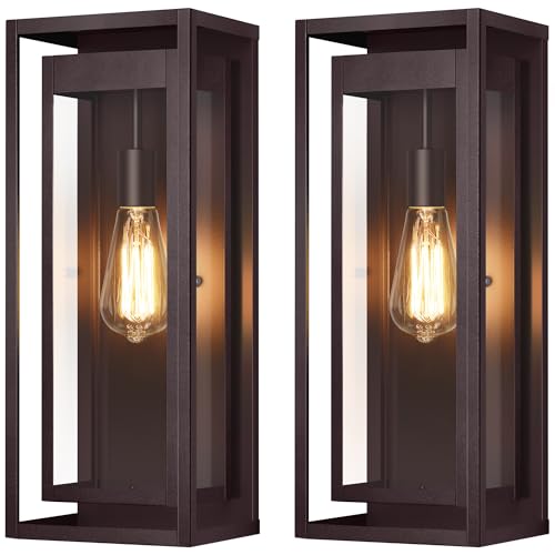 19" Large Outdoor Wall Light Fixtures (2 Count)