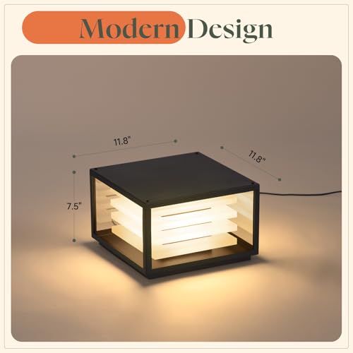 11.8" Outdoor Post Lights Hard Wired