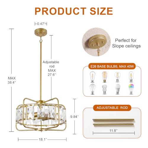 Crystal Chandeliers for Dining Room Lighting Fixtures Over Table