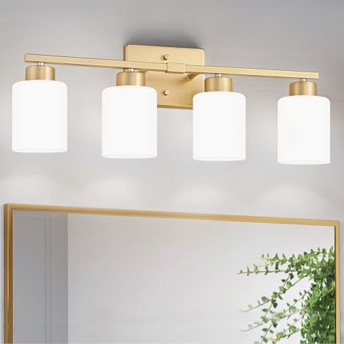 Gold Bathroom Light Fixtures Vanity Lights Over Mirror