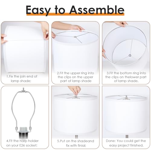 Drum Lamp Shades Set of 2 (2 Count)
