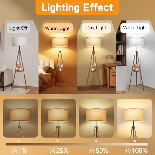 Beige Large Drum Lamp Shades for Floor Lamps