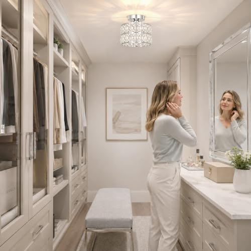 Crystal Ceiling Light Fixture