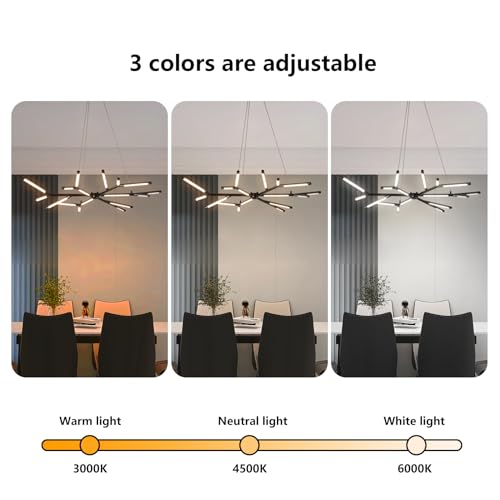 Modern LED Linear Chandelier