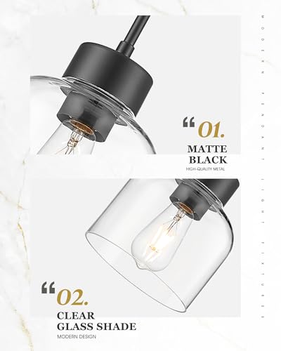 2 Pack 7" Pendant Lights Kitchen Island (2 Count)
