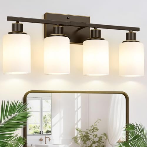 4 Light Bathroom Light Fixtures (4 Count)
