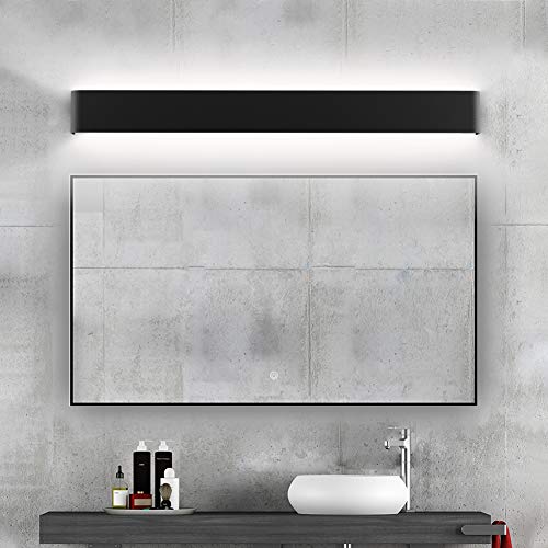 Modern Black Bathroom Vanity Light 32.6inch Vanity Light for Bathroom 30W Up and Down Indoor Wall Lighting Fixtures Natural White 4000K