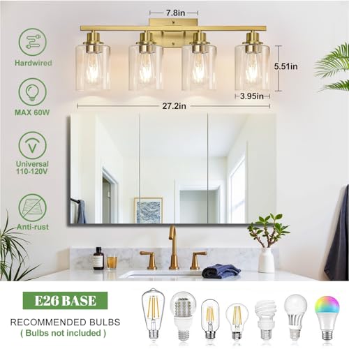 4 Light Bathroom Light Fixtures