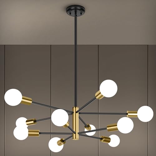10 Light Modern Chandelier for Dining Room