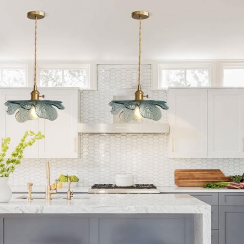 Hardwire Petal Glass Pendant Light Kitchen Island
