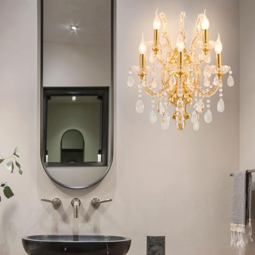 Large Modern Crystal Wall Lights