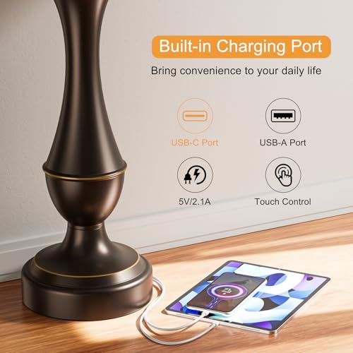 Touch Lamps for Nightstand (2 Count)