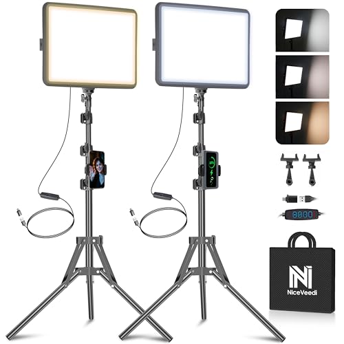 2 Pack LED Video Light Kit (2 Count)