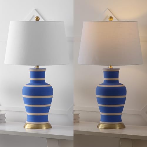 Julian Classic Ceramic Urn Metal LED Table Lamp 29"