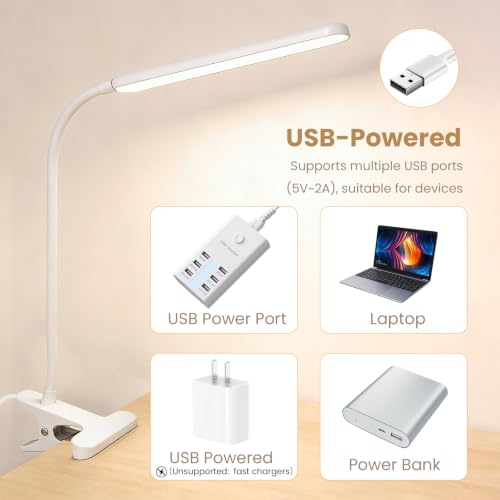 Clip on LED Light for Easel Painting & Nail Tech